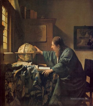 L’astronome baroque Johannes Vermeer Peinture à l'huile